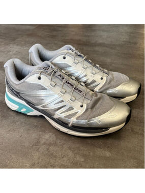 Salomon XT-Wings 2 Shoes Mens 10.5 Silver Blue